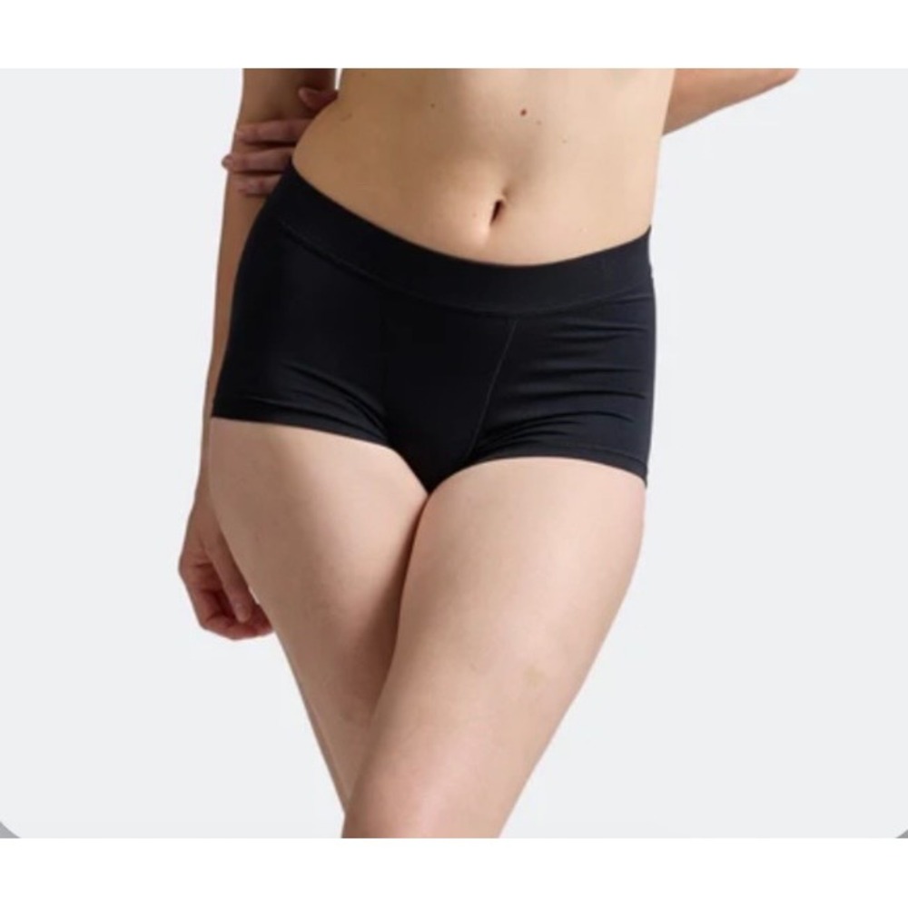 Woxer Luxe Bold Black Micro Modal Boxer Brief Underwear Womens Medium M